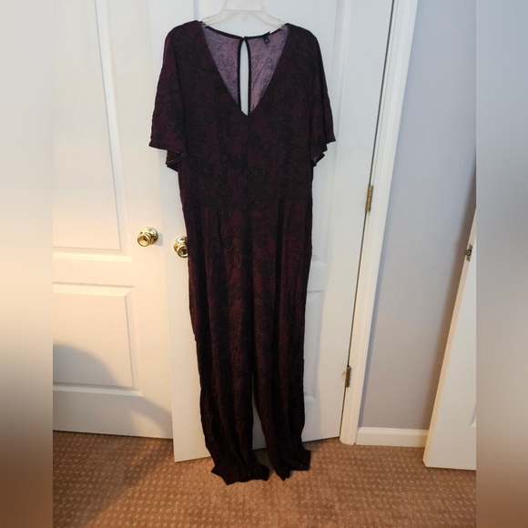 torrid Pants - Elegant Burgundy Jumpsuit
